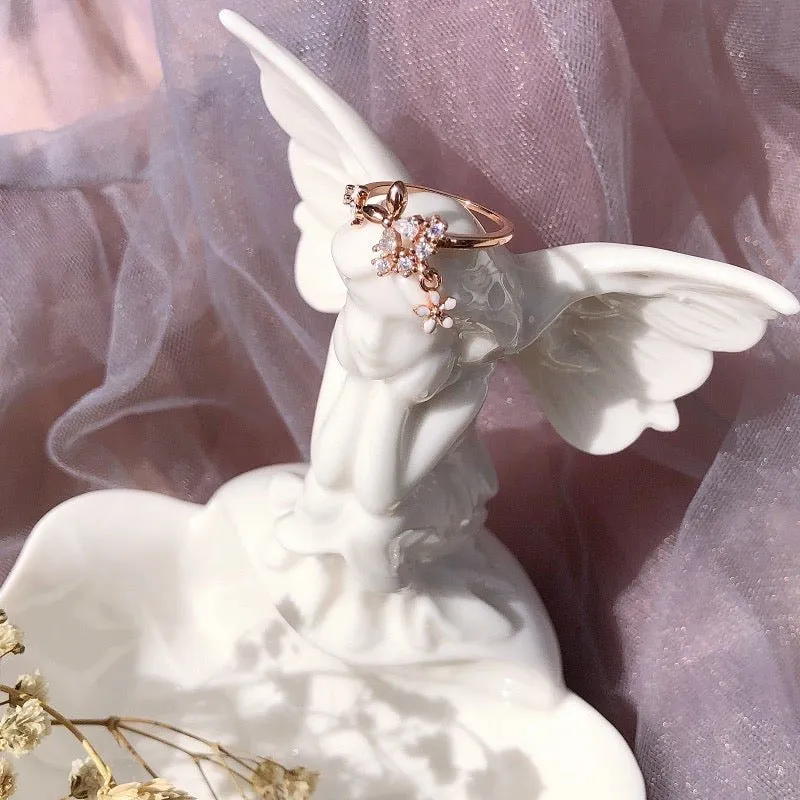 Floral Rose Gold Ring (2 Styles)