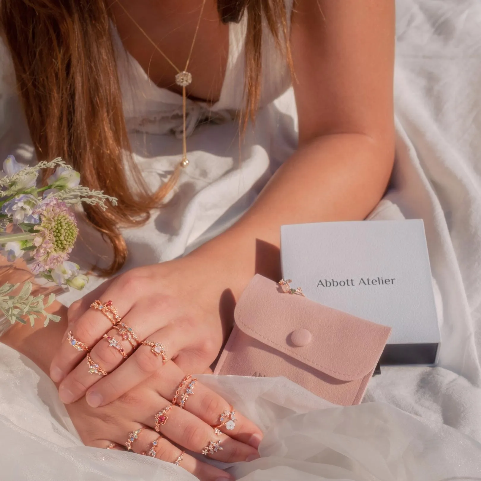 Floral Rose Gold Ring (2 Styles)