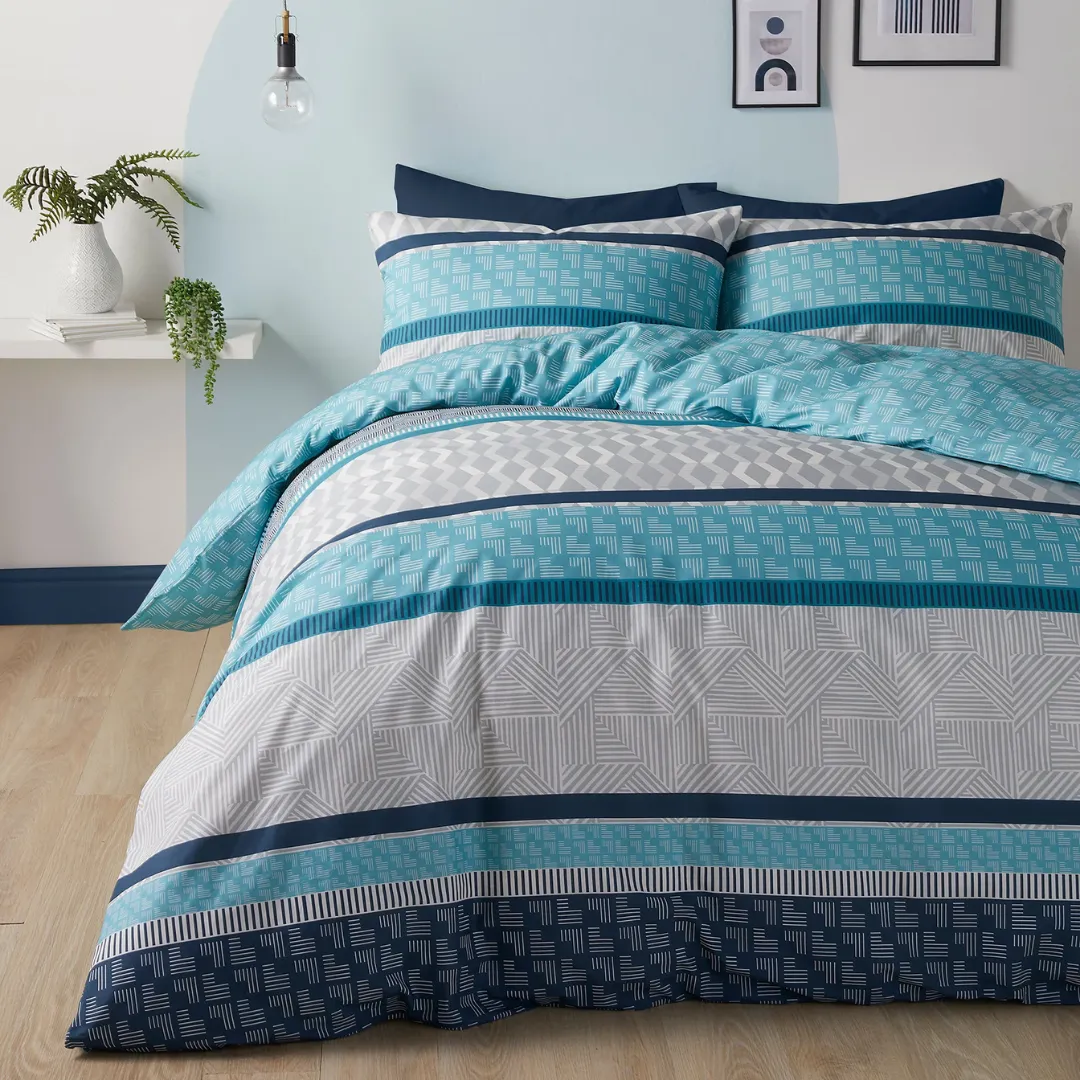 Fusion Rico Teal Duvet Cover
