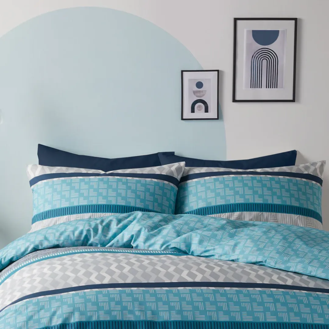 Fusion Rico Teal Duvet Cover
