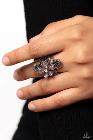 Garden Escapade - Pink Ring - Paparazzi Accessories
