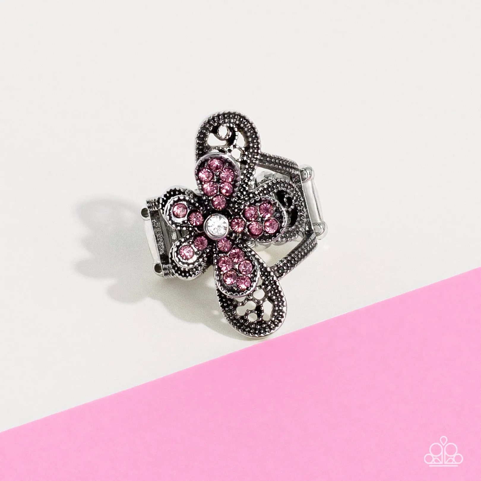 Garden Escapade - Pink Ring - Paparazzi Accessories