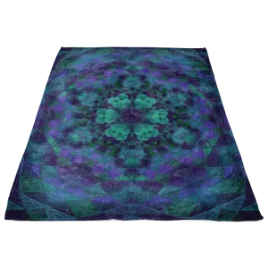 Geo-Shape Purple Fleece