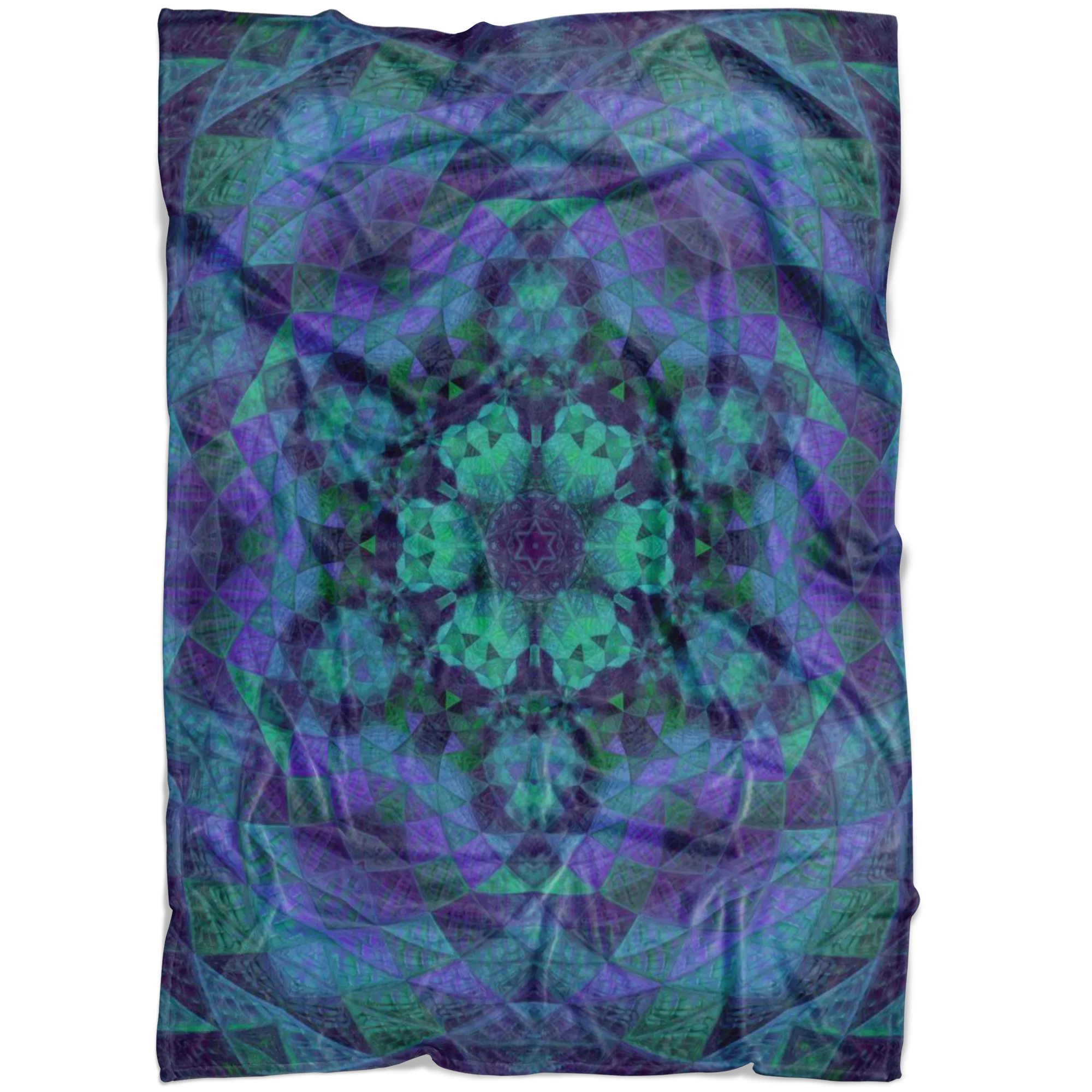 Geo-Shape Purple Fleece