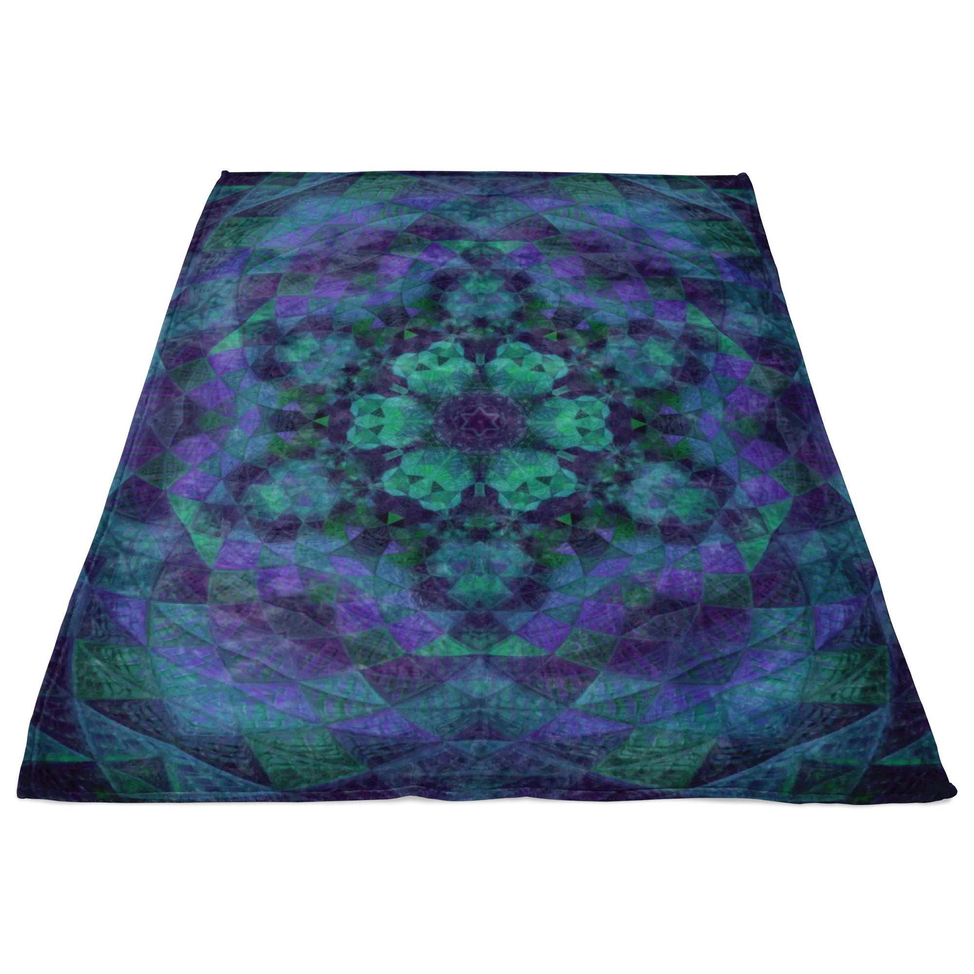 Geo-Shape Purple Fleece