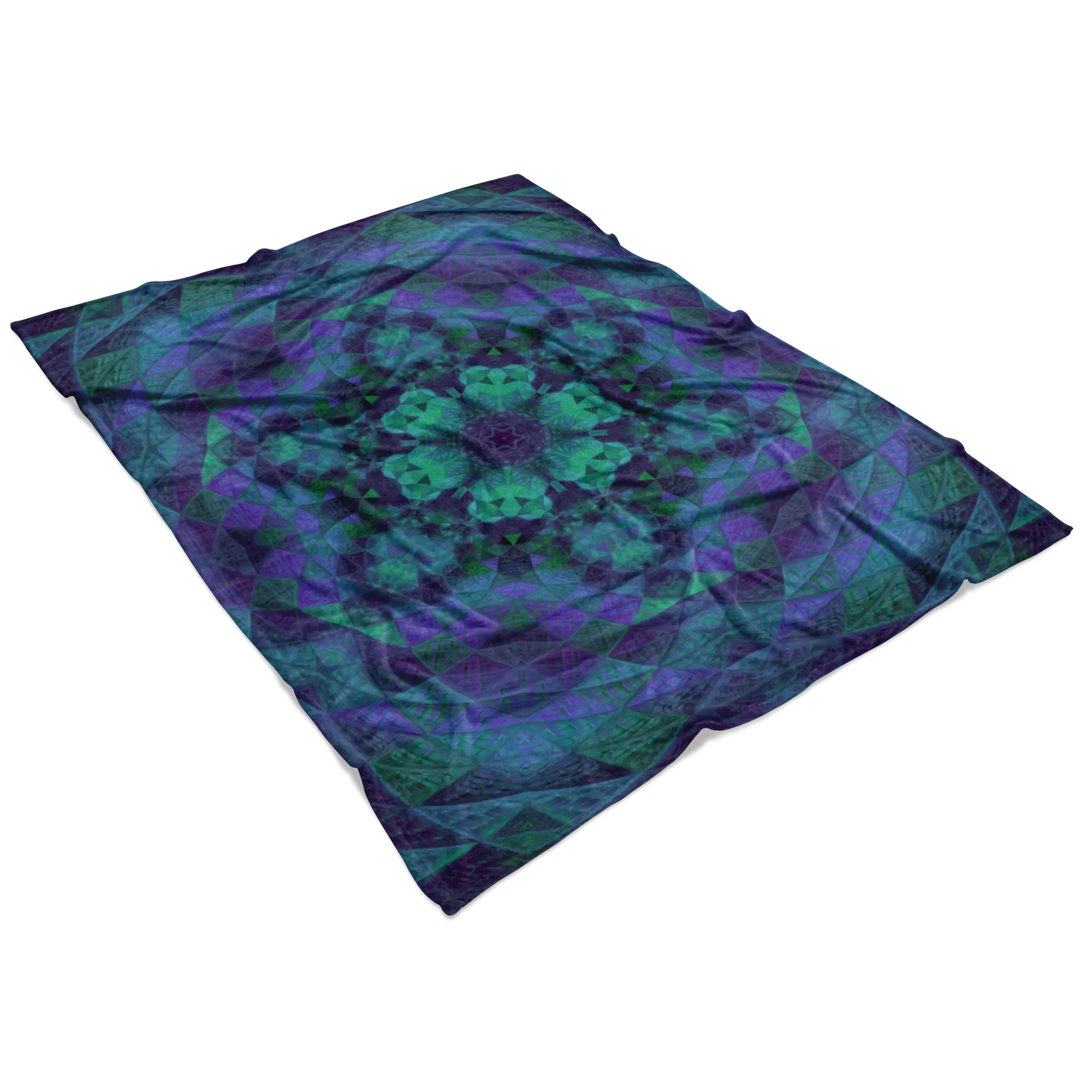 Geo-Shape Purple Fleece