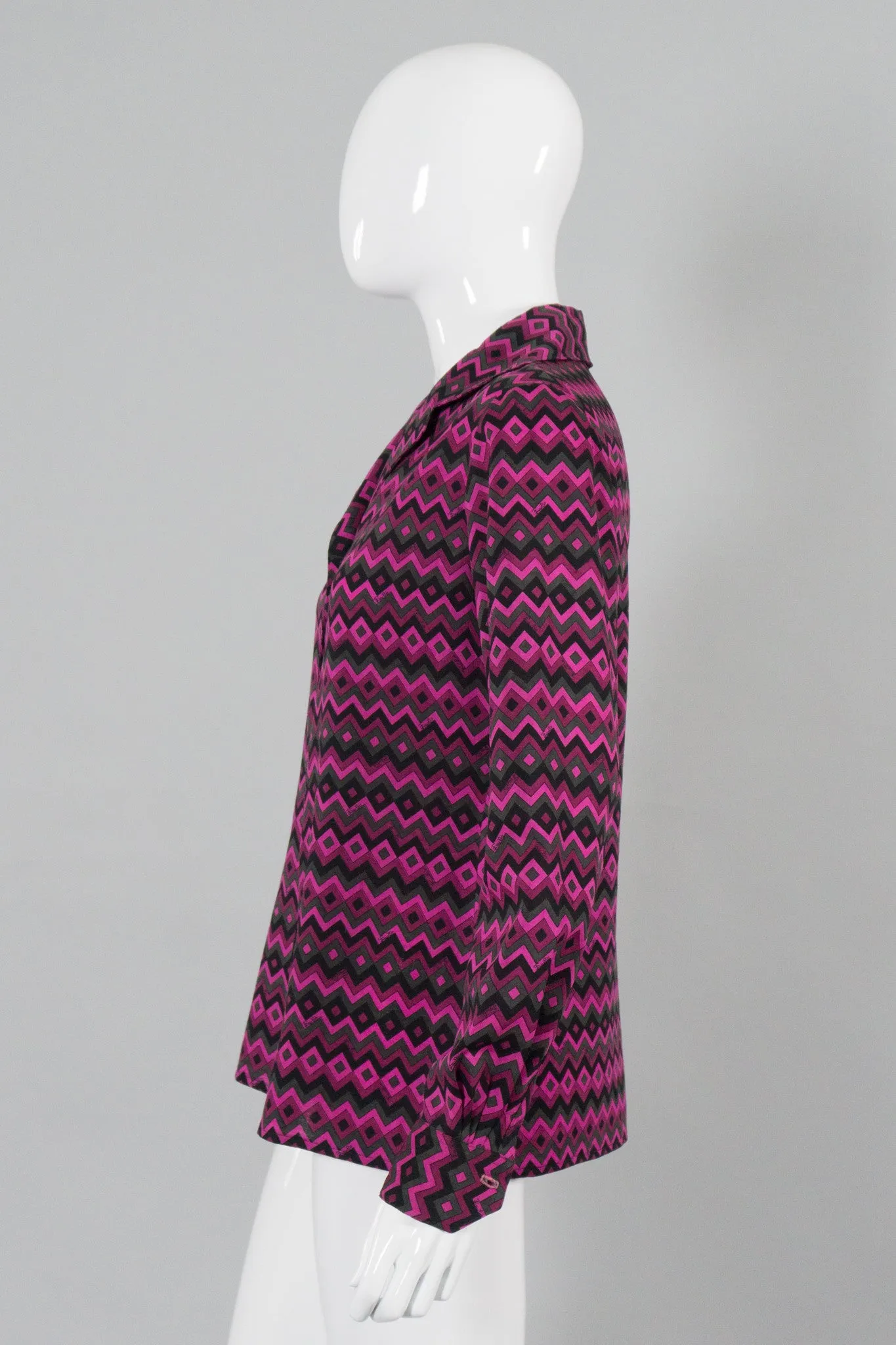 Geometric Chevron Striped Blouse
