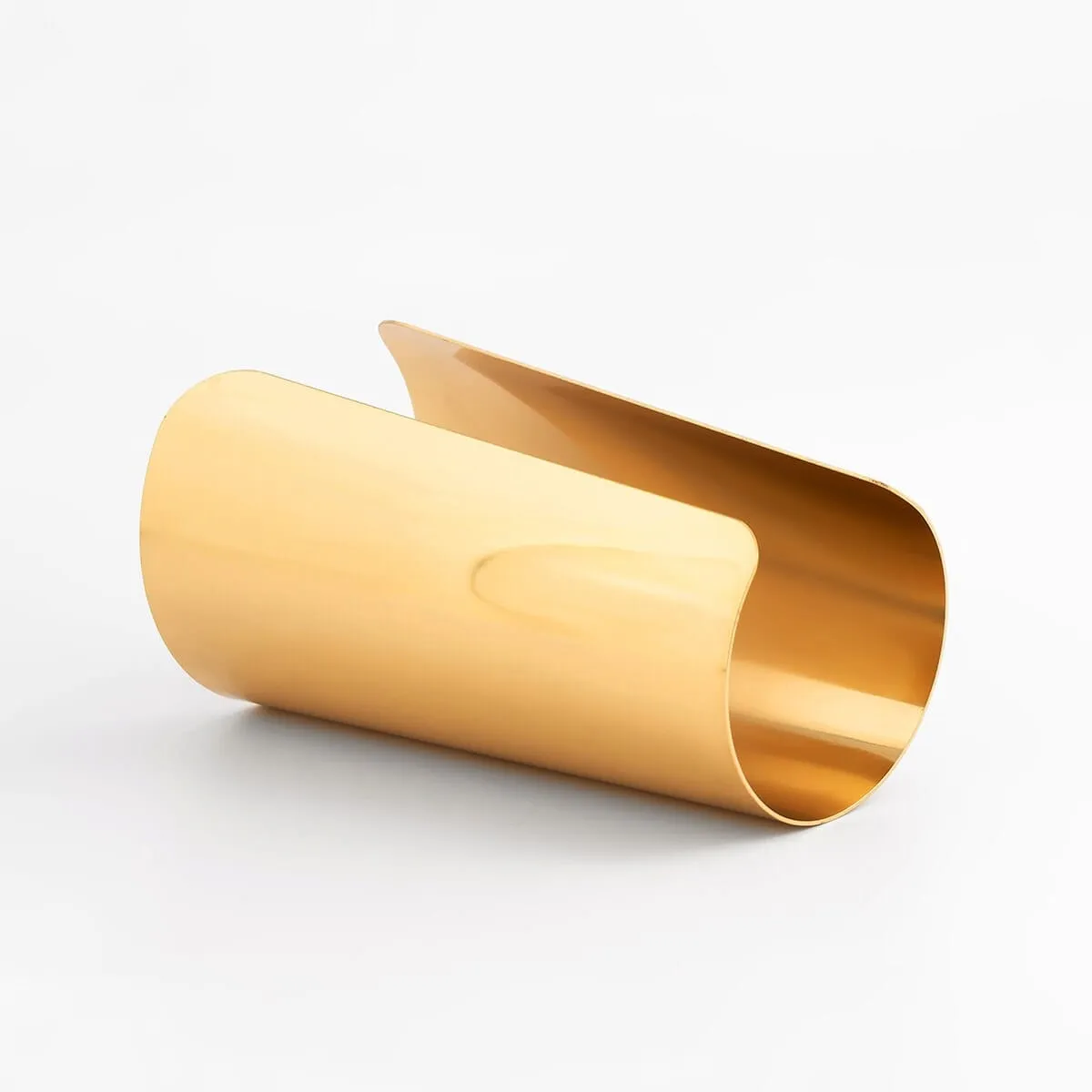Geometric Gold Silver Tone Oversized Wrist Cuff Wrap Wide Bangle