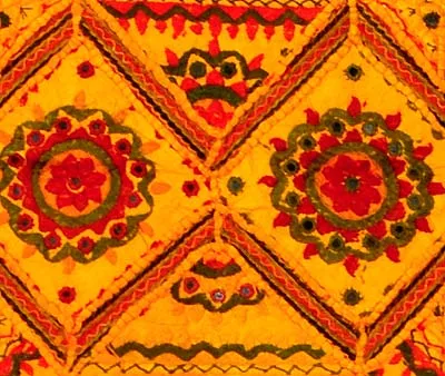 Gracious Yellow - Cotton Wall Hanging