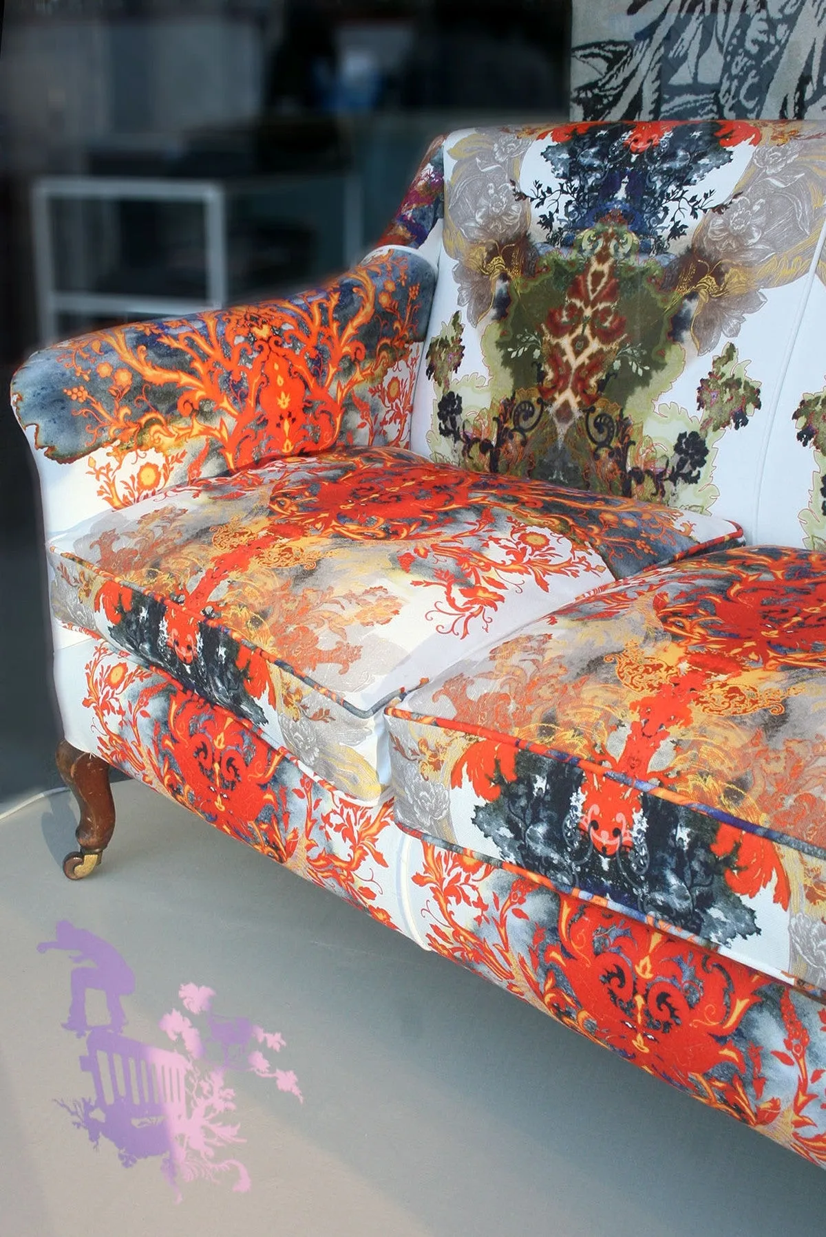 grand blotch damask fabric