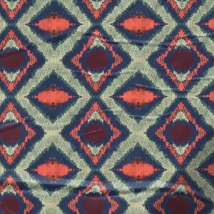Green blue red ikat