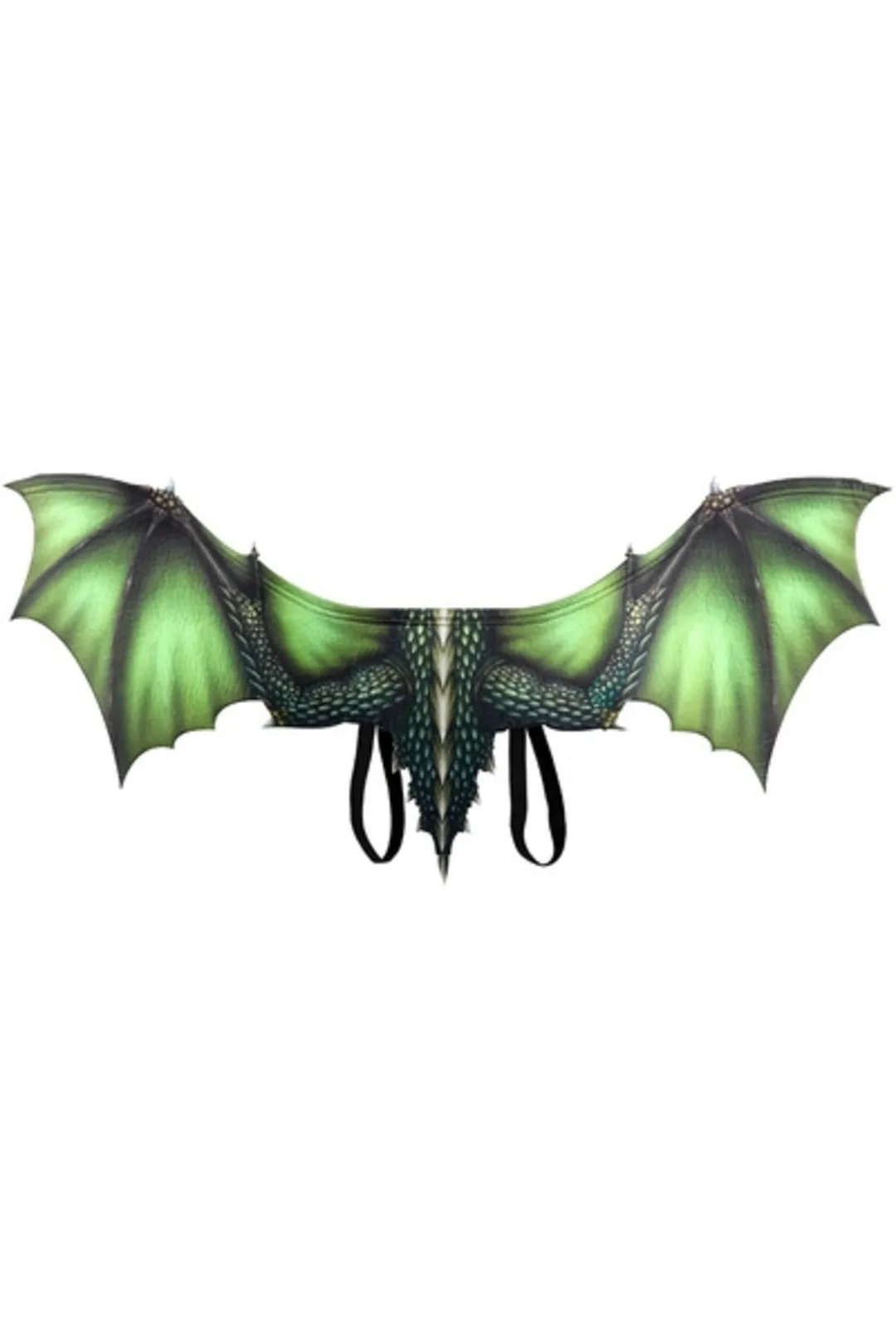 Green Printed Dragon Wings