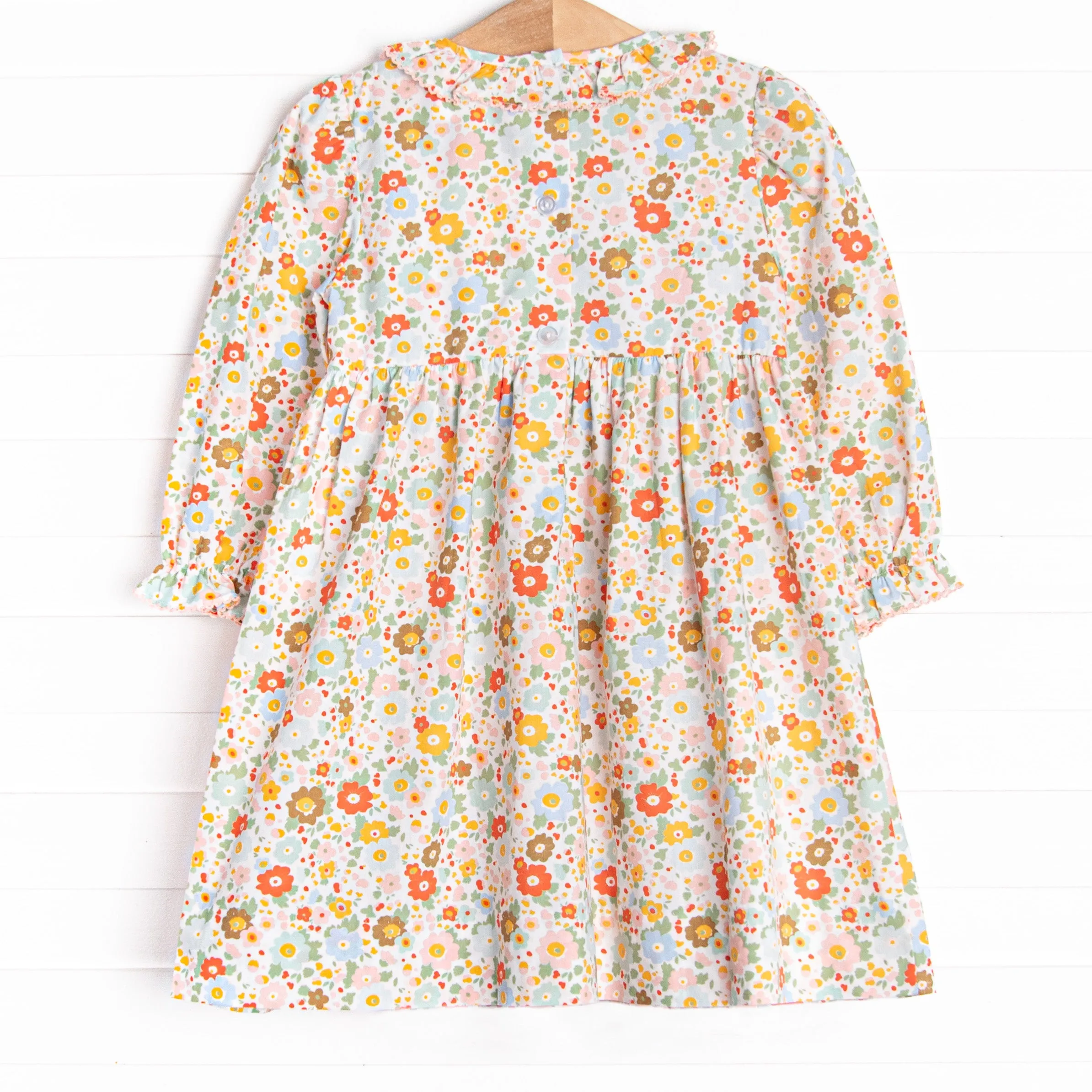 Hadley Smocked Dress, Orange