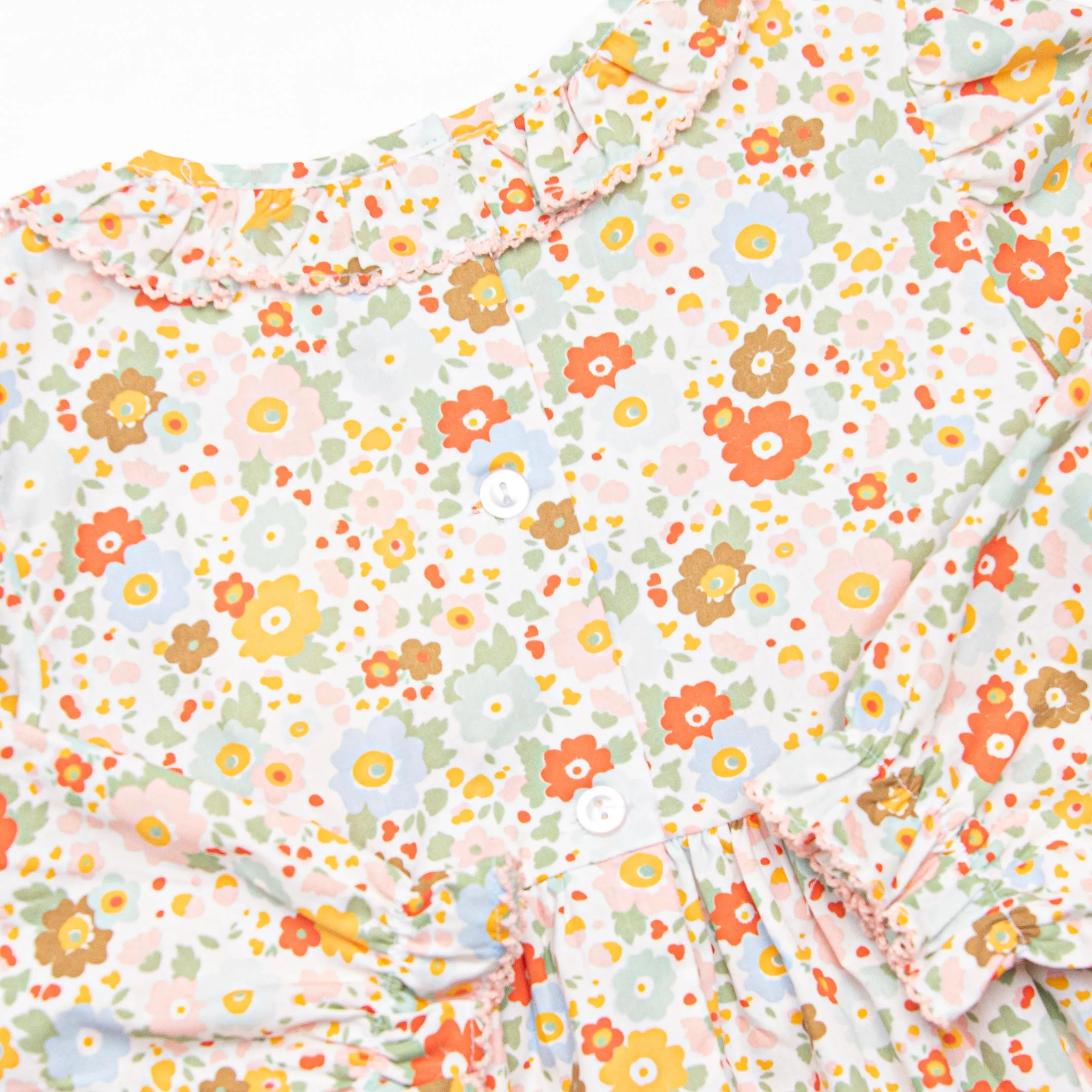 Hadley Smocked Dress, Orange