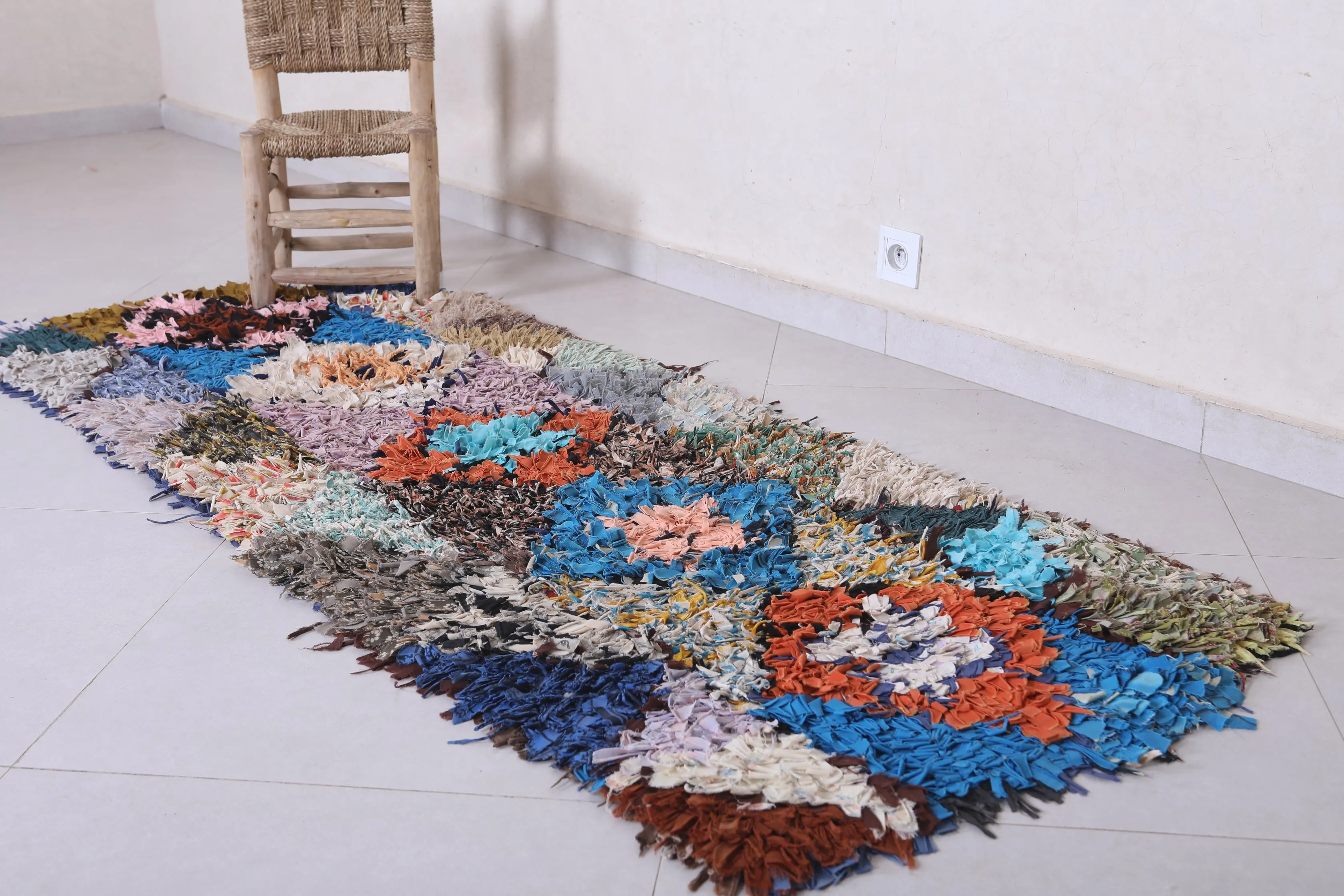 Handmade Moroccan Berber Rug - 2.3 X 6.4 Feet