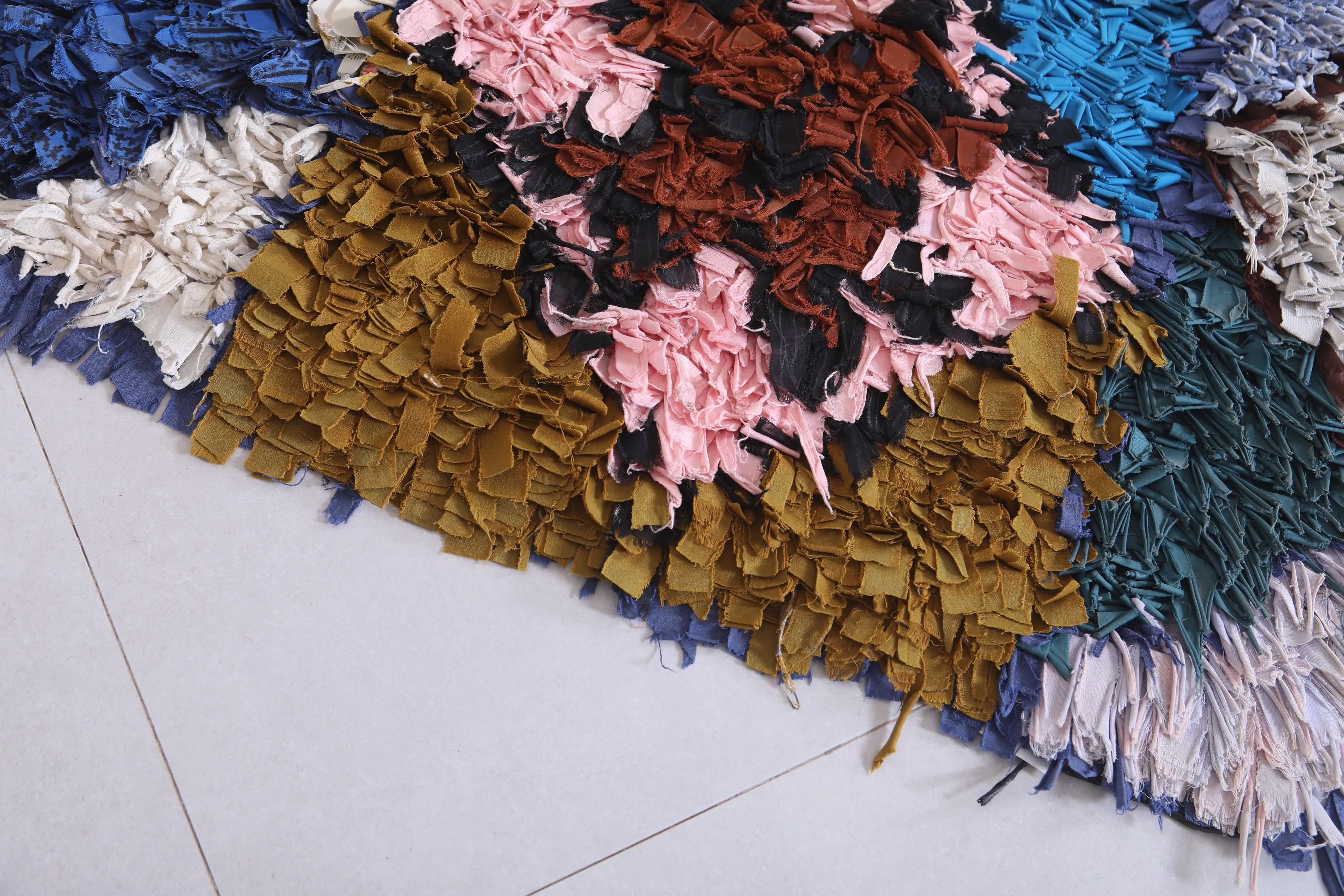 Handmade Moroccan Berber Rug - 2.3 X 6.4 Feet
