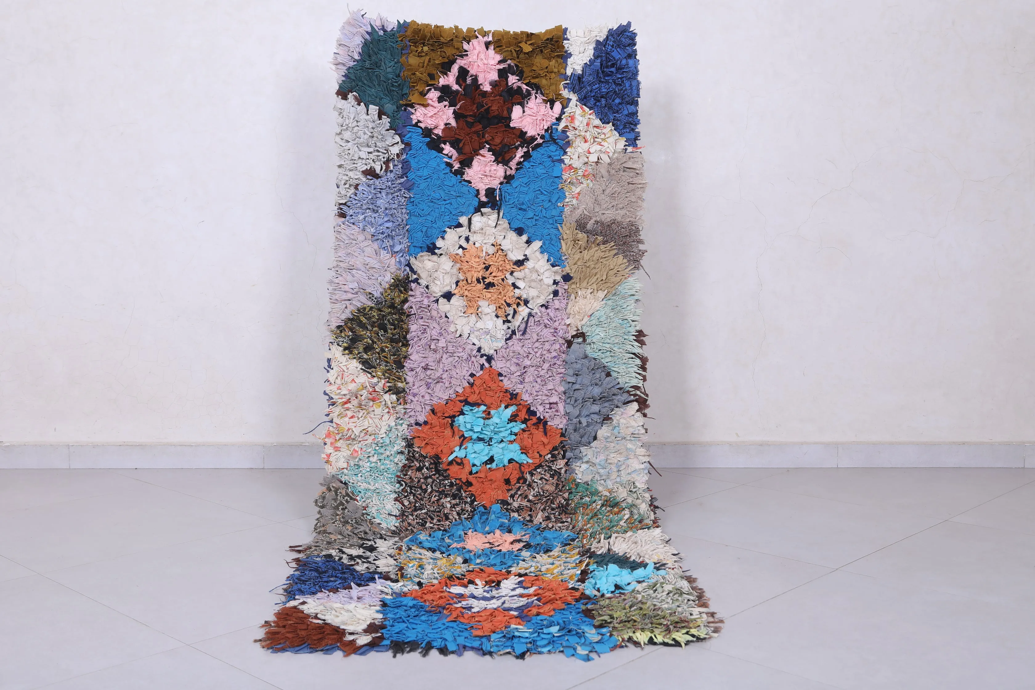 Handmade Moroccan Berber Rug - 2.3 X 6.4 Feet