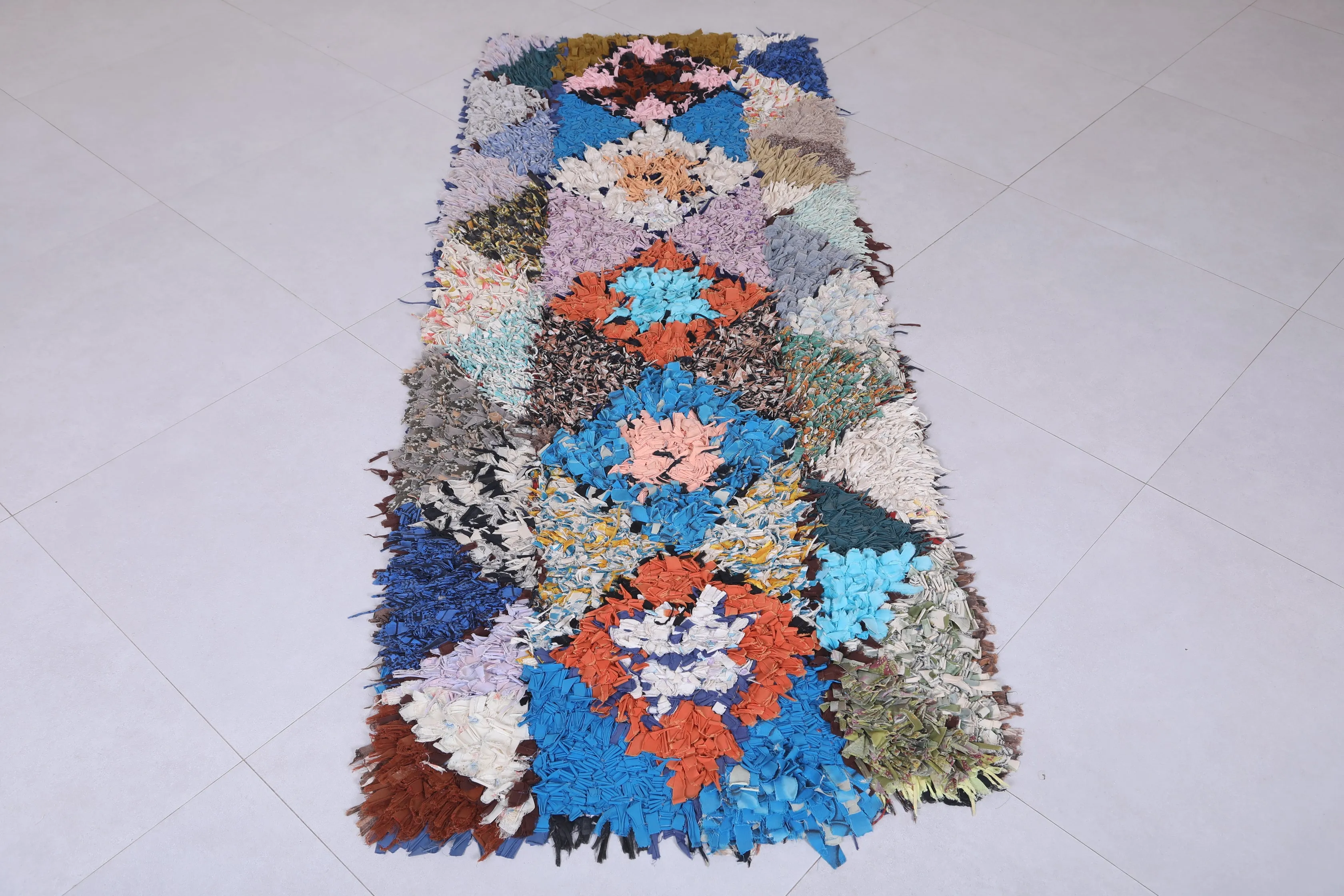 Handmade Moroccan Berber Rug - 2.3 X 6.4 Feet