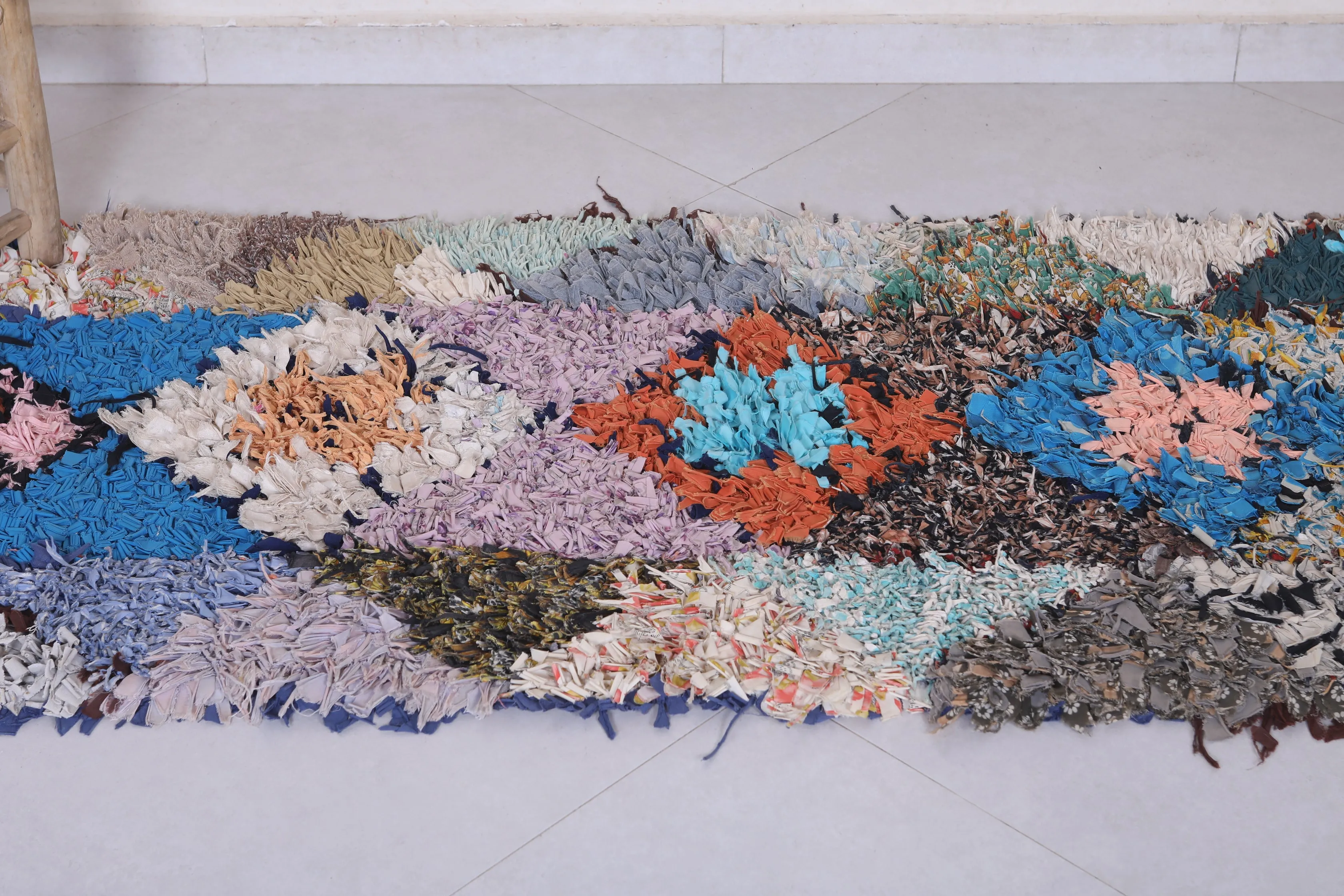 Handmade Moroccan Berber Rug - 2.3 X 6.4 Feet