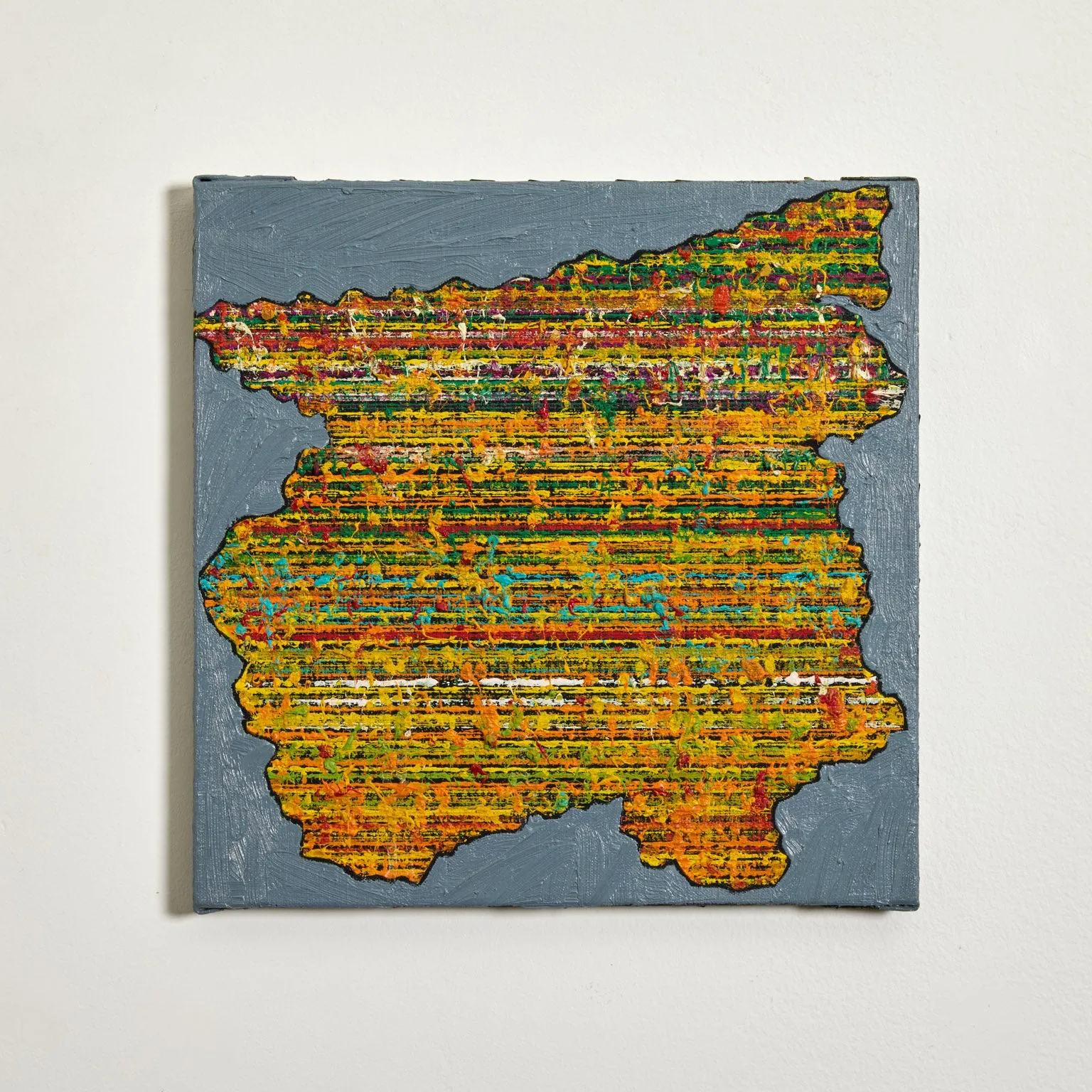 HAROLD TOWN "SNAP" OIL AND LUCITE ON CANVAS, c. 1973