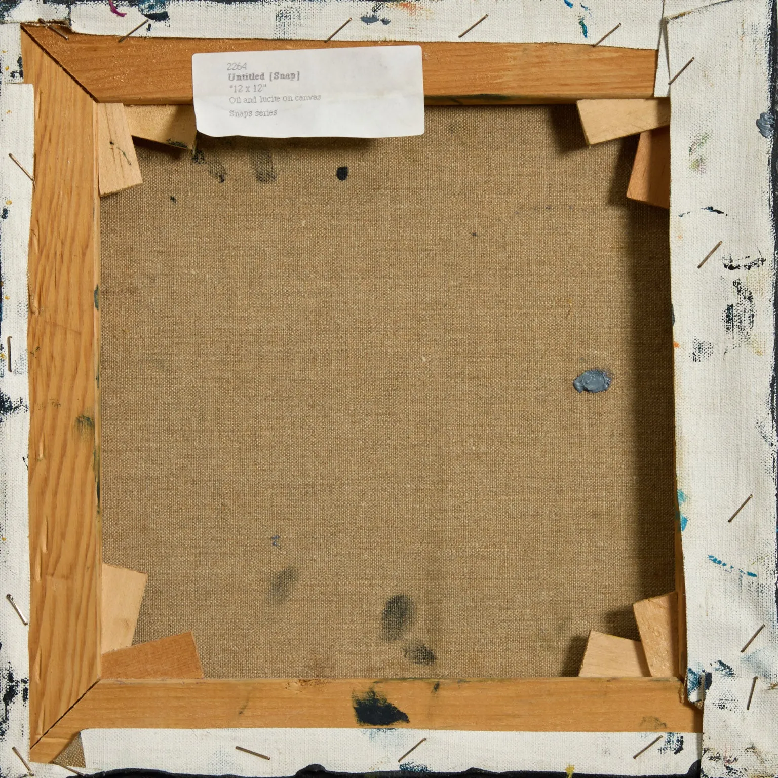 HAROLD TOWN "SNAP" OIL AND LUCITE ON CANVAS, c. 1973