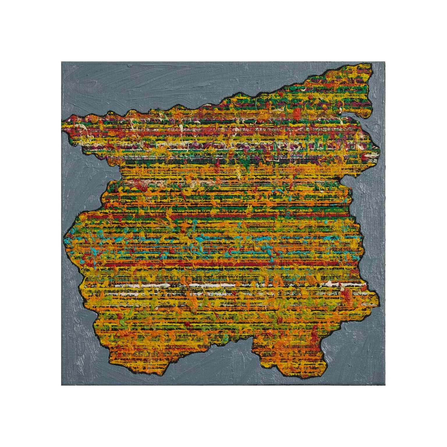 HAROLD TOWN "SNAP" OIL AND LUCITE ON CANVAS, c. 1973