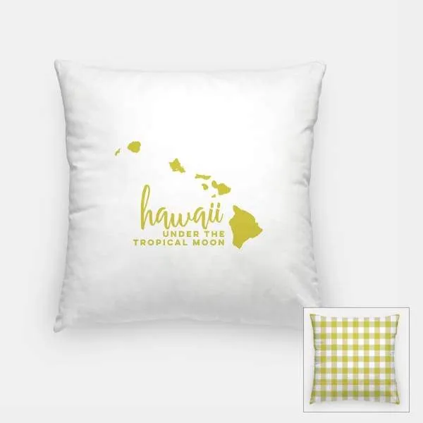 Hawaii state name retro map