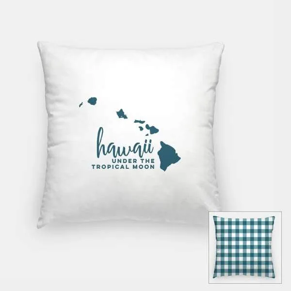 Hawaii state name retro map