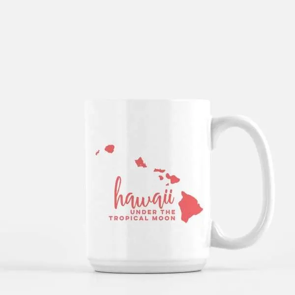 Hawaii state name retro map