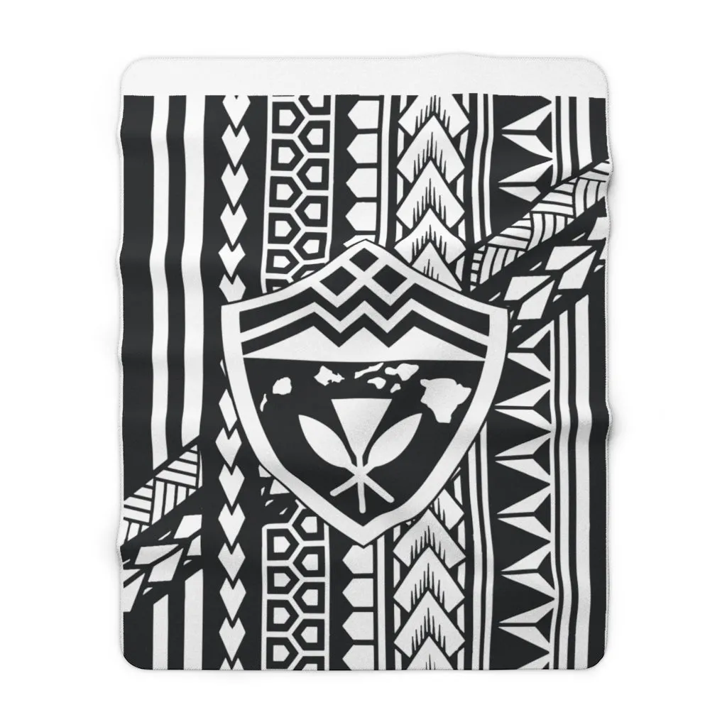 Hawaii Tribal Fleece Blanket