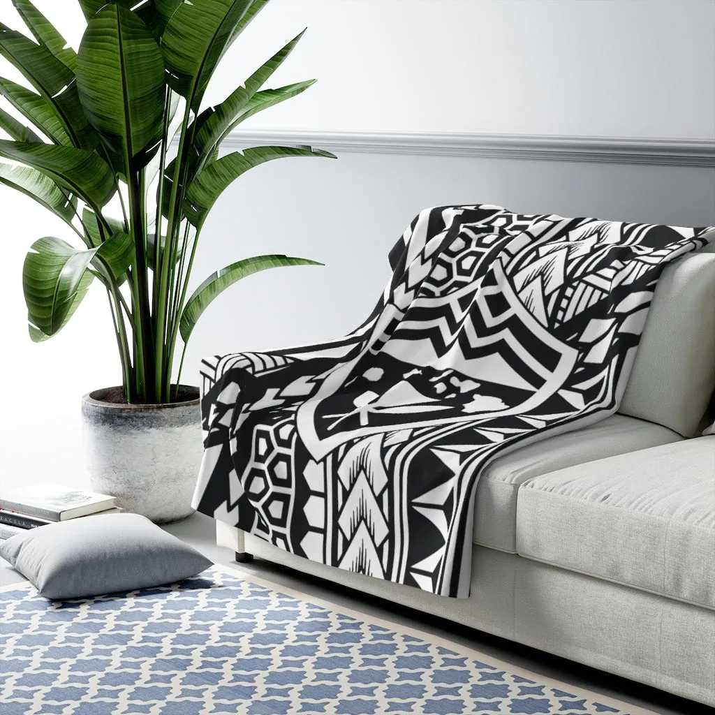 Hawaii Tribal Fleece Blanket