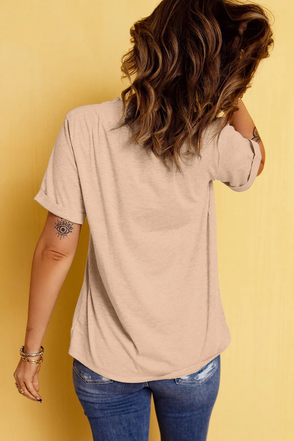 Hazel Blues® |  Bow Graphic Round Neck Short Sleeve T-Shirt