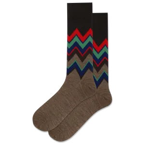 HOTSOX Men's Chevron Wool Crew Sock