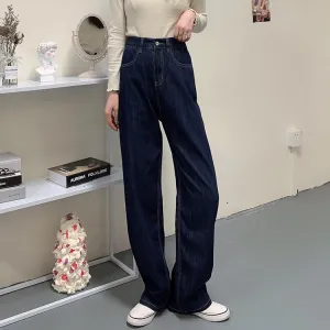 INSTOCK-Retro large size high waist jeans
