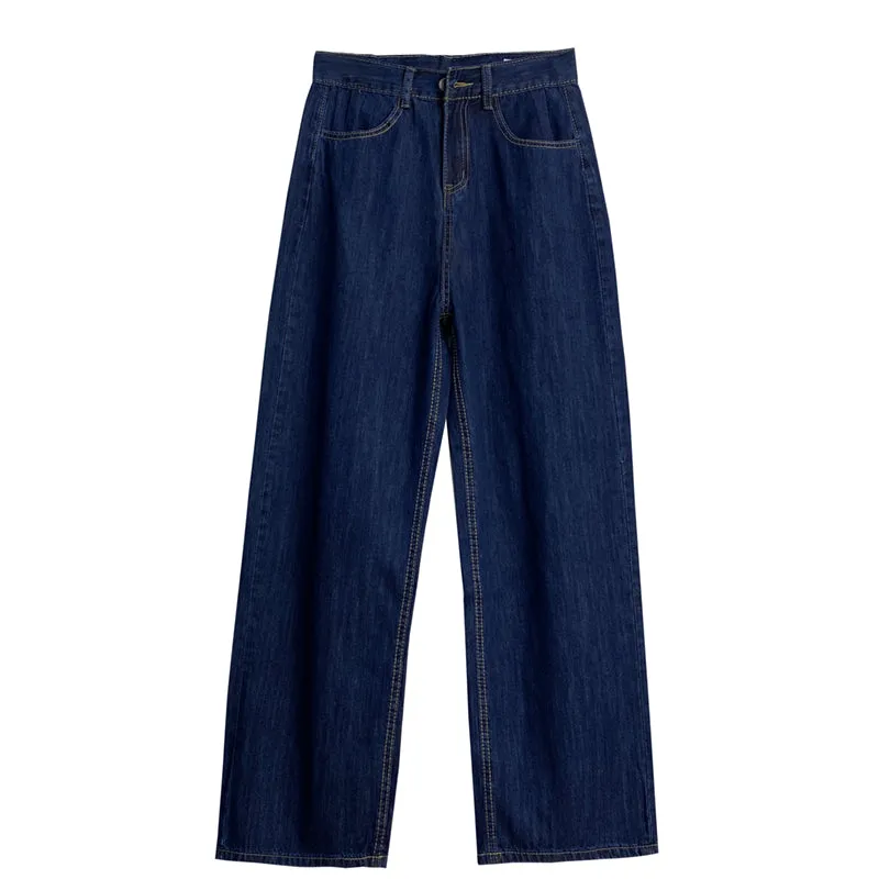 INSTOCK-Retro large size high waist jeans