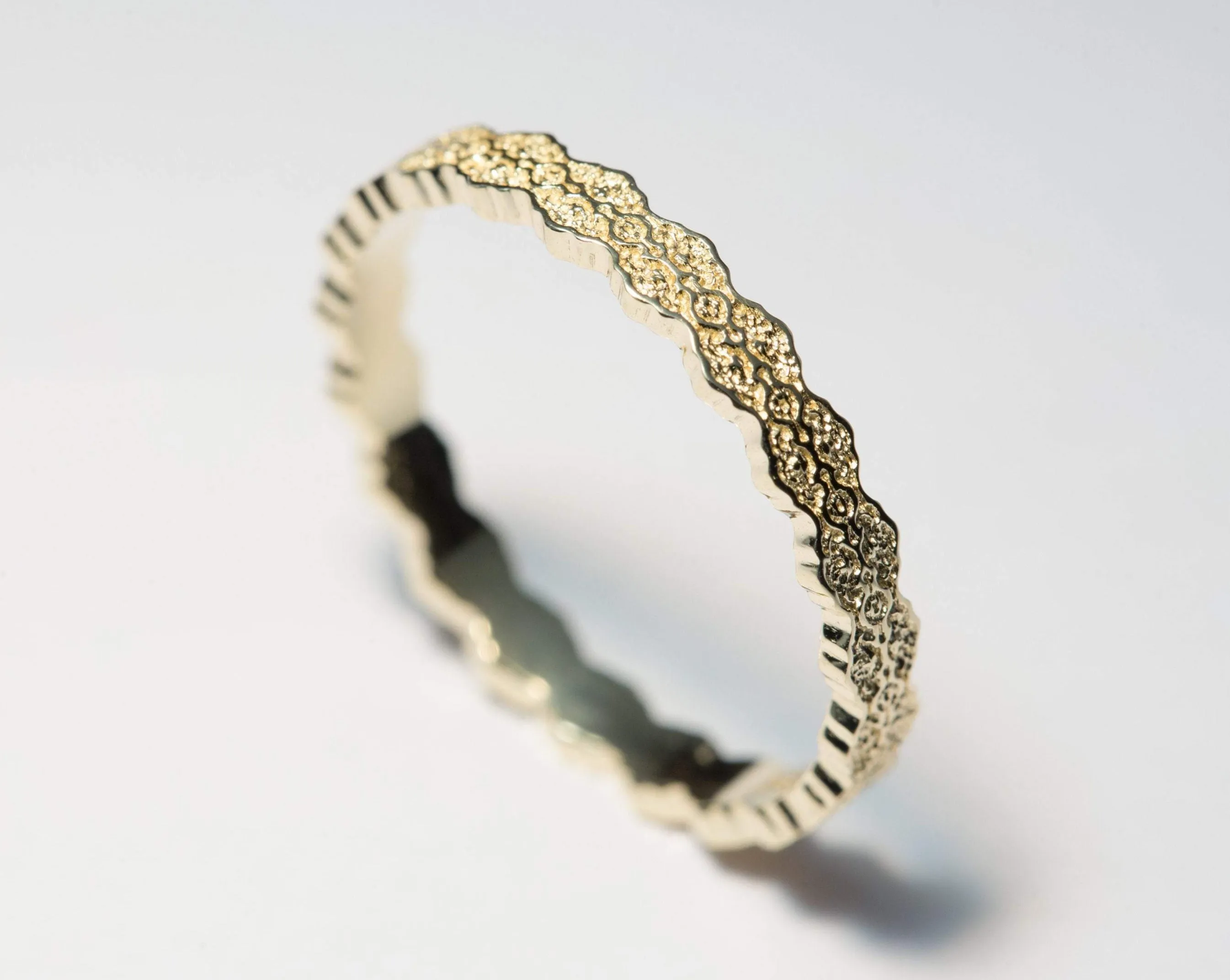 Isla Lace Wedding Ring in 14k Yellow Gold - Size 7