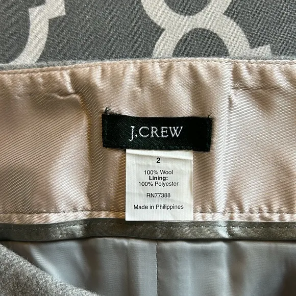J Crew Wool pencil skirt sz2