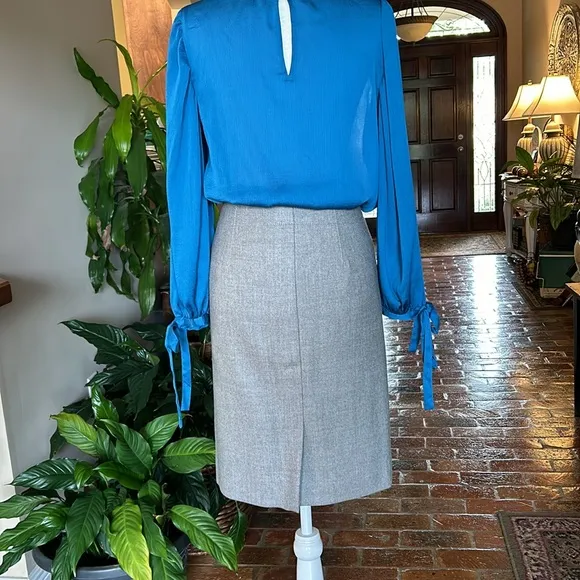 J Crew Wool pencil skirt sz2