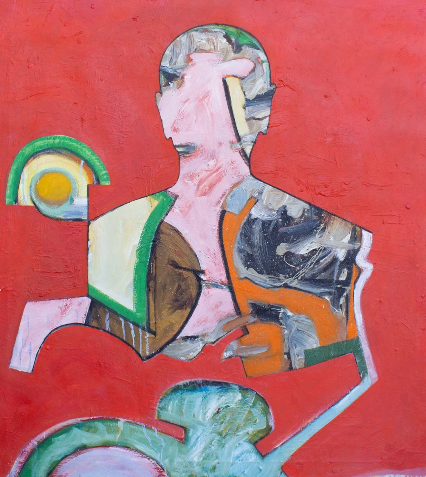 James L. Bruch Abstract Oil on Canvas Painting