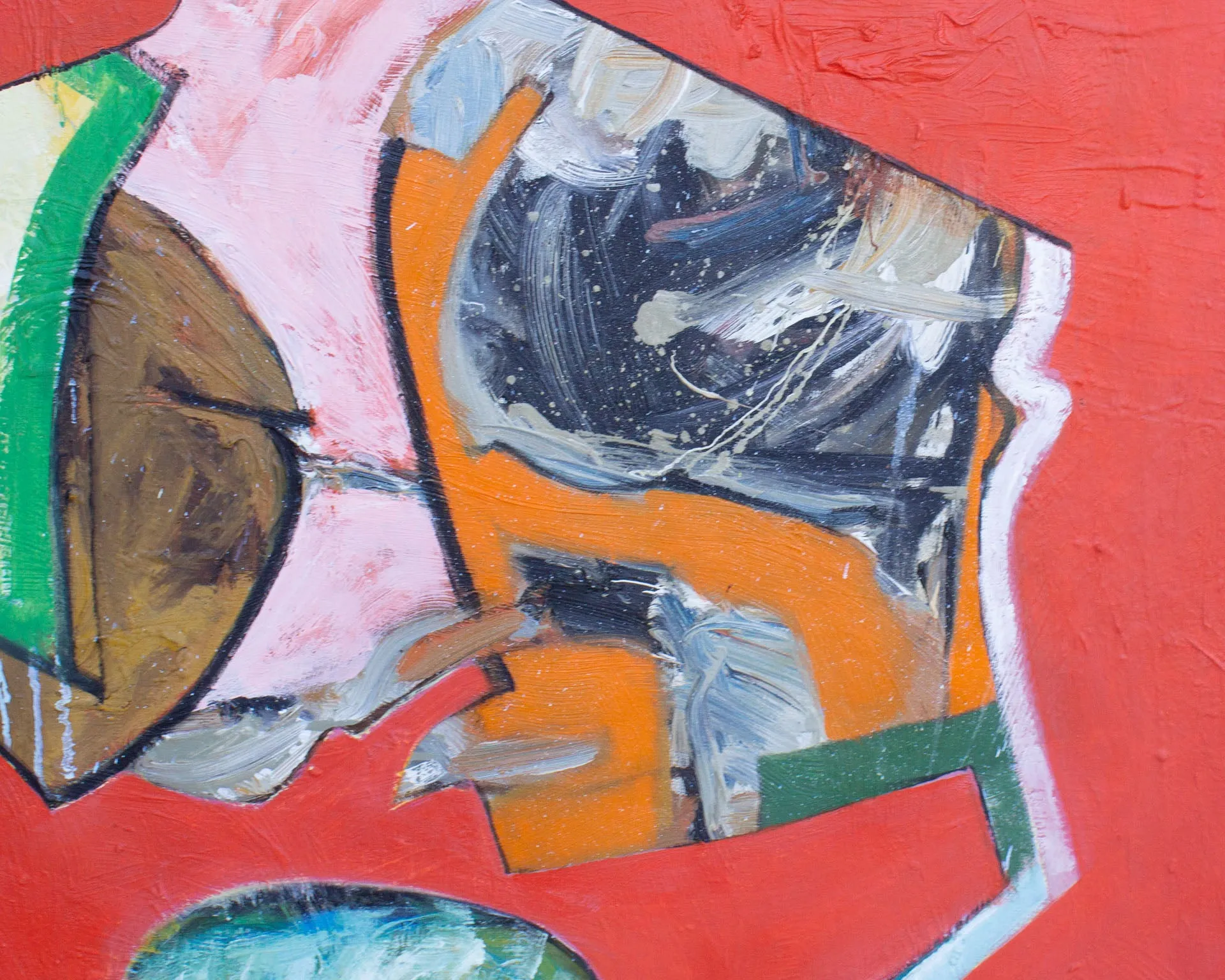 James L. Bruch Abstract Oil on Canvas Painting