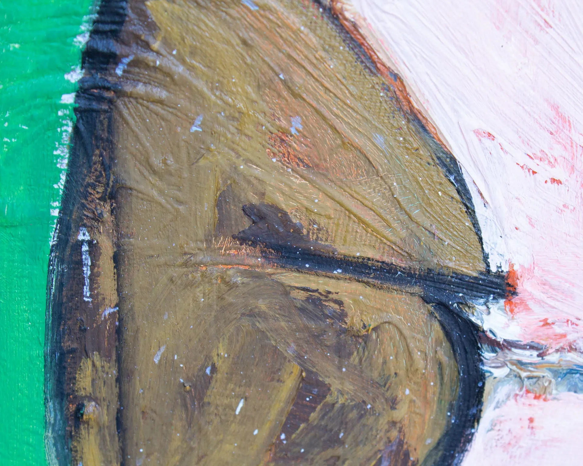 James L. Bruch Abstract Oil on Canvas Painting