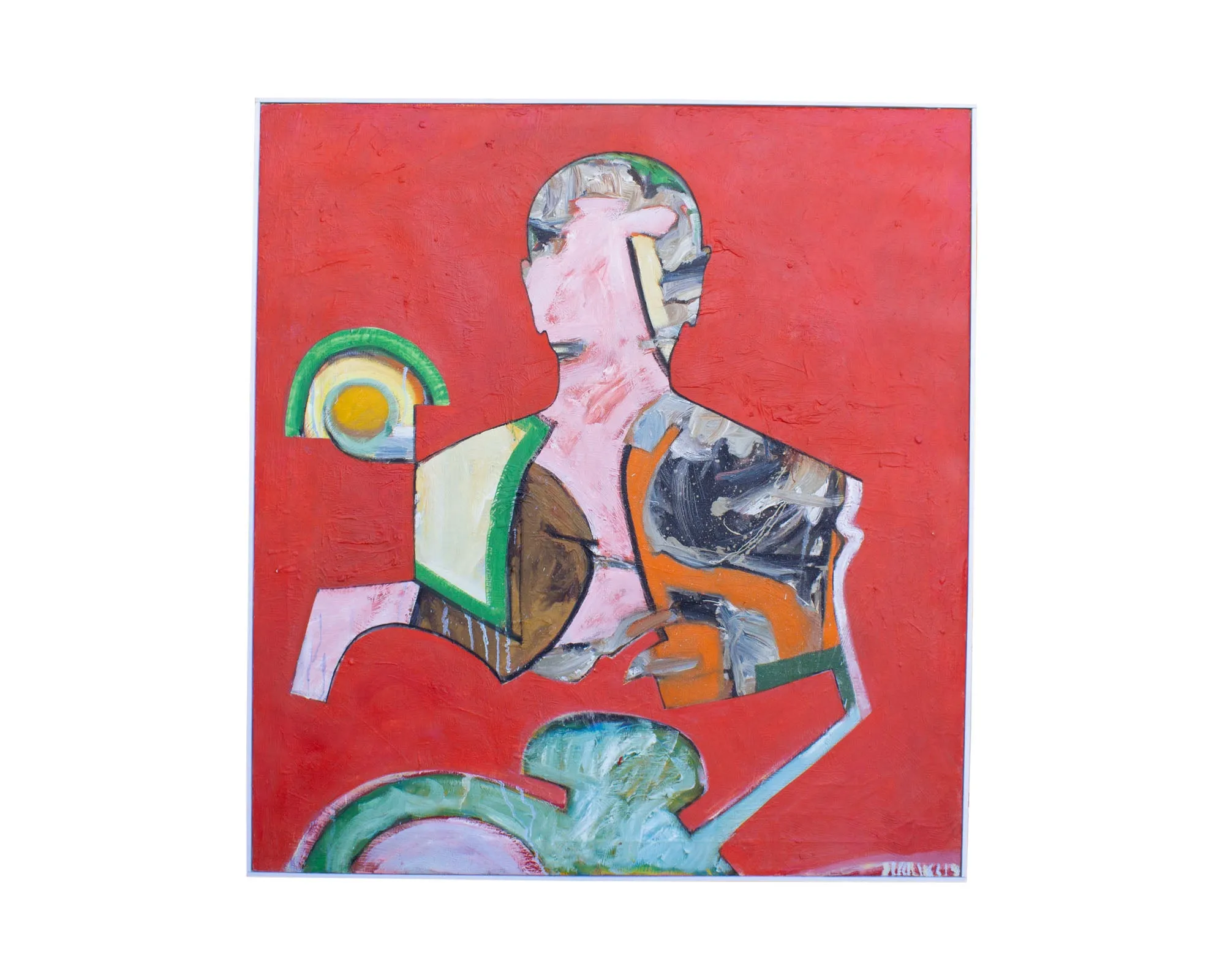 James L. Bruch Abstract Oil on Canvas Painting
