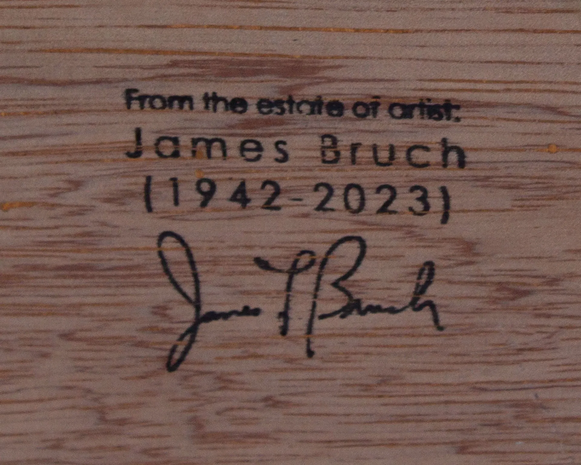 James L. Bruch Abstract Oil on Canvas Painting