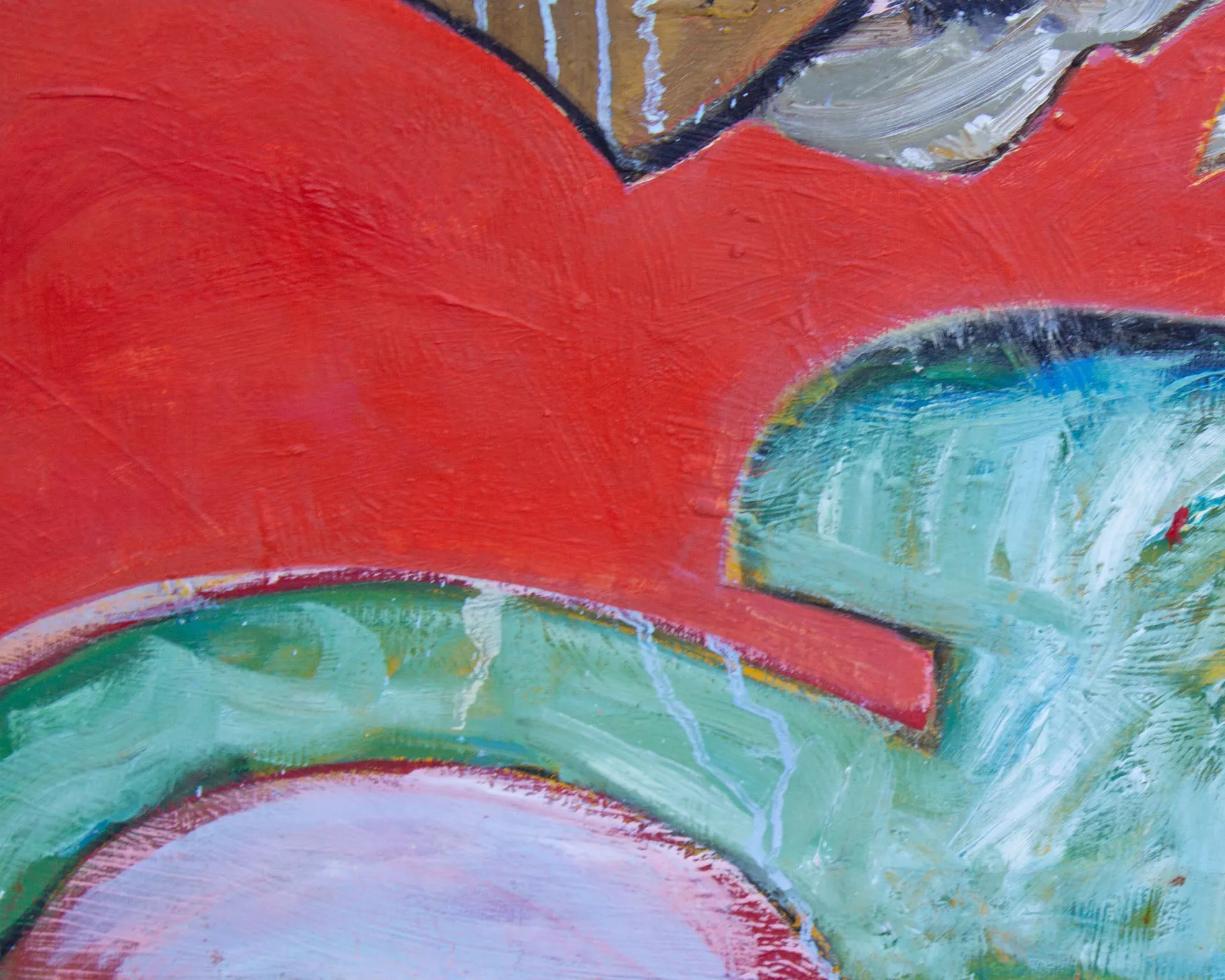 James L. Bruch Abstract Oil on Canvas Painting
