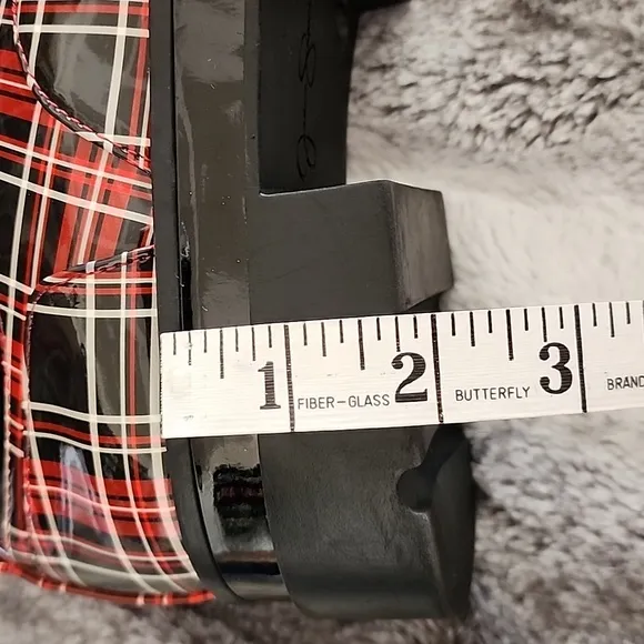 Jessica Simpson Sayze Lug Se Oxford  Retro Red and Black Plaid Platform