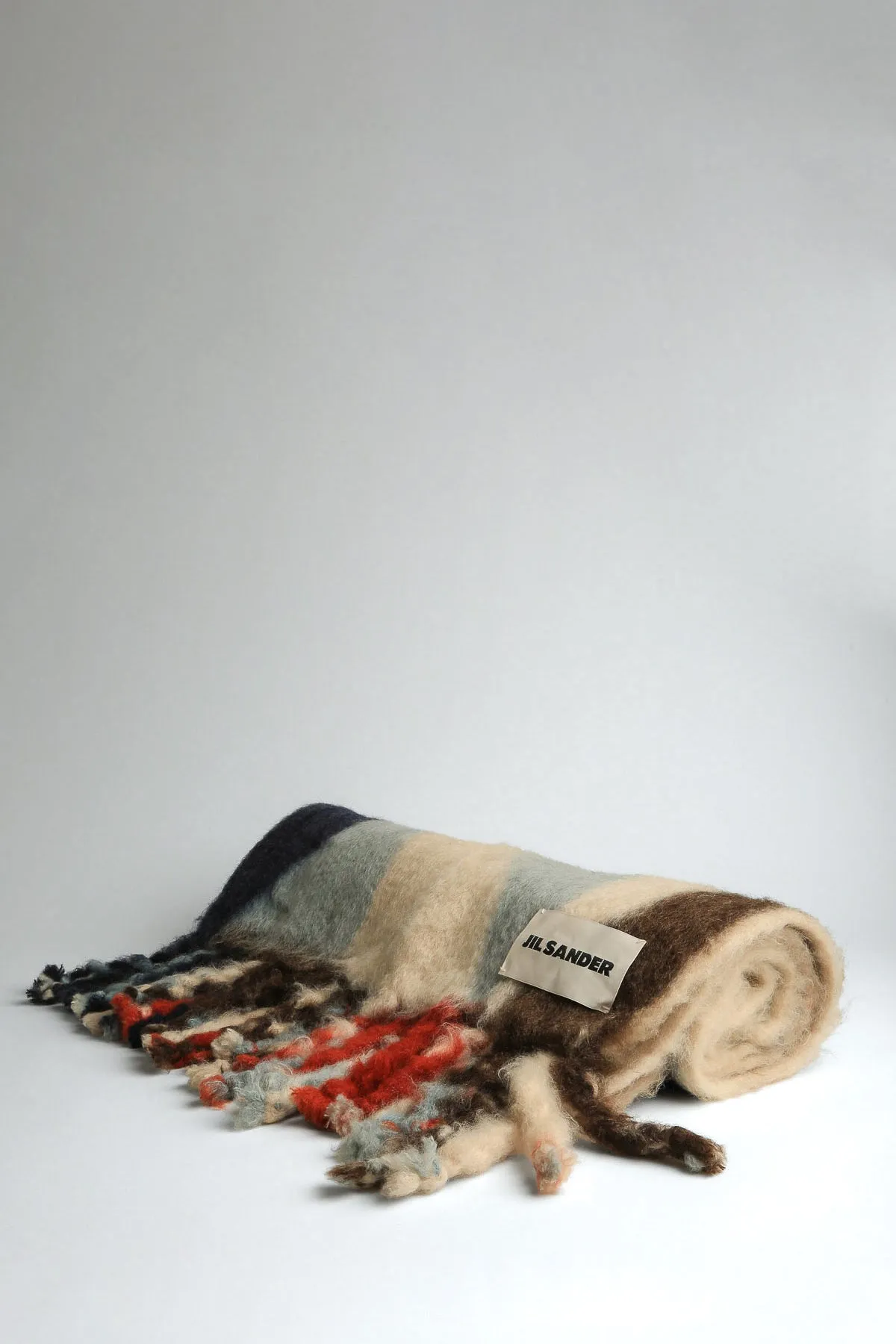 JIL SANDER | MOHAIR AND WOOL PRINTED BLANKET