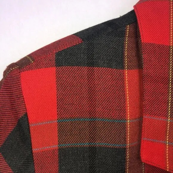 Joule Energy Vintage Plaid Boyfriend Blazer Size Medium