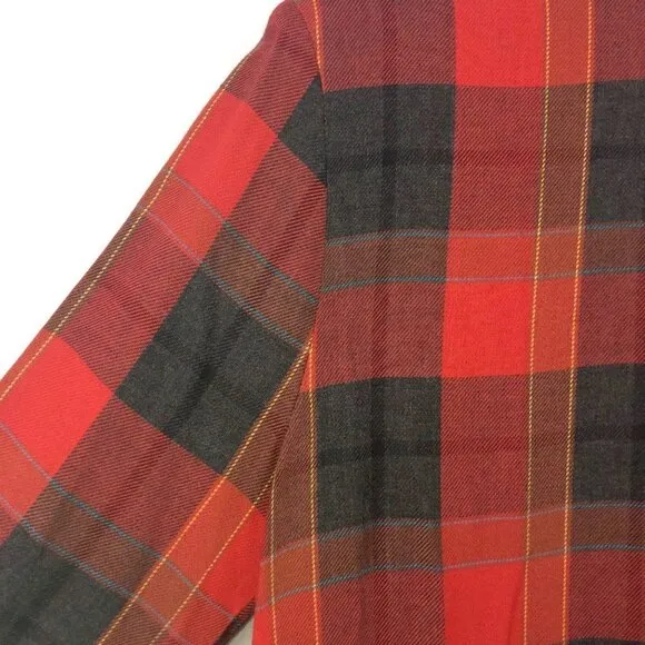 Joule Energy Vintage Plaid Boyfriend Blazer Size Medium