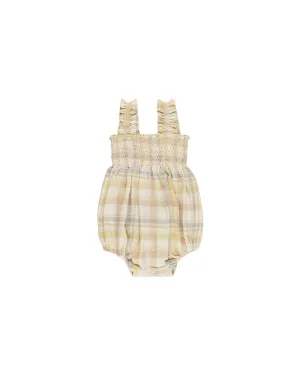 Julia Romper || Pastel Plaid