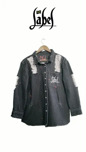 Just Visiting - Hand Painted Denim Jacket